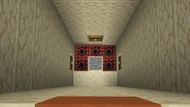 Players must never jump straight down in a Desert Pyramid's treasure room (Image via Sportskeeda Gaming/Mojang)